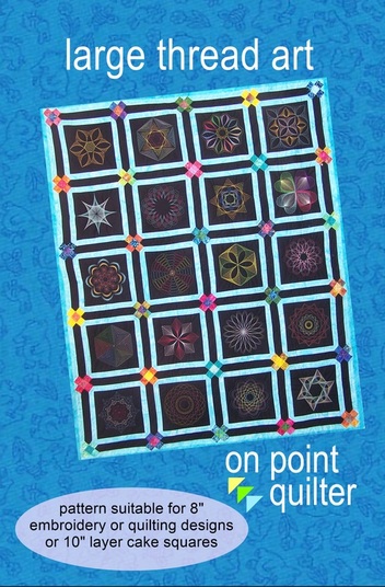Large Thread Art Design Available for Embroidery and Quilting Formats from On Point Quilter
