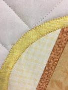 String Pieced Applique Quilt by On Point Quilter