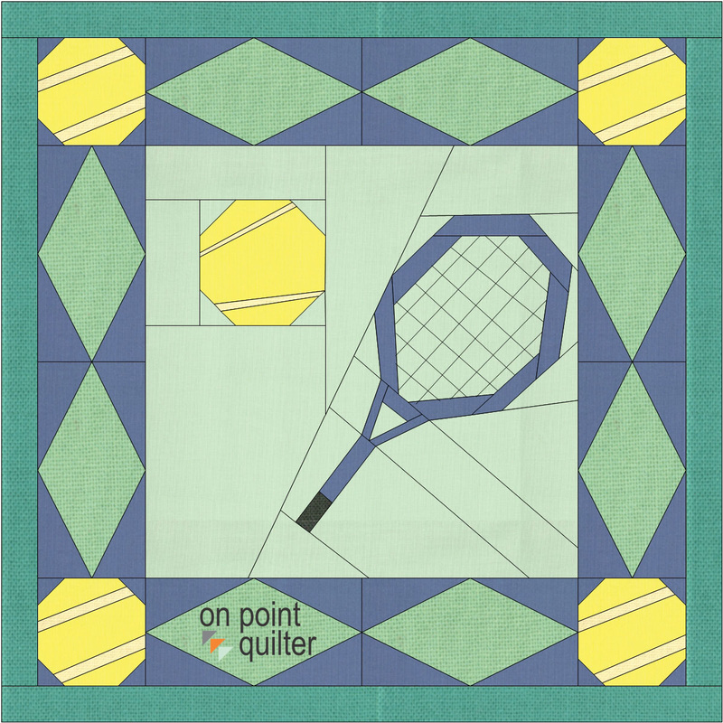 Tennis Quilt Drafted in Electric Quilt